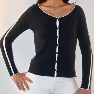 NWT MADE IN ITALY GIUPA'S Light KNIT navyCardigan